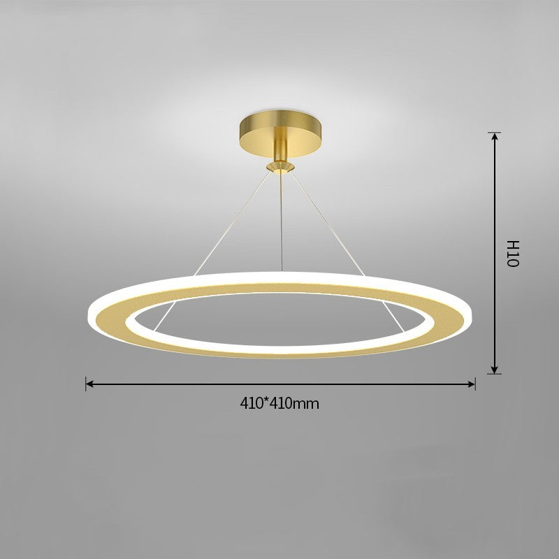 Simple Modern Circular Bedroom Study Chandelier 10626105 7c81 4cca 8d37 e3e50bfd41ac