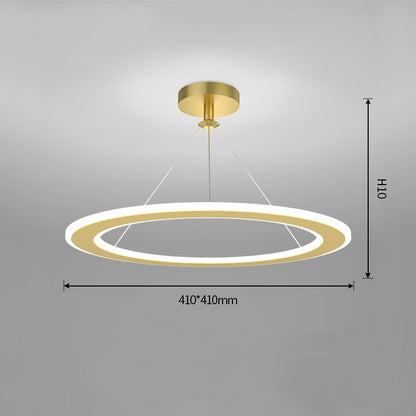 Simple Modern Circular Bedroom Study Chandelier 10626105 7c81 4cca 8d37 e3e50bfd41ac
