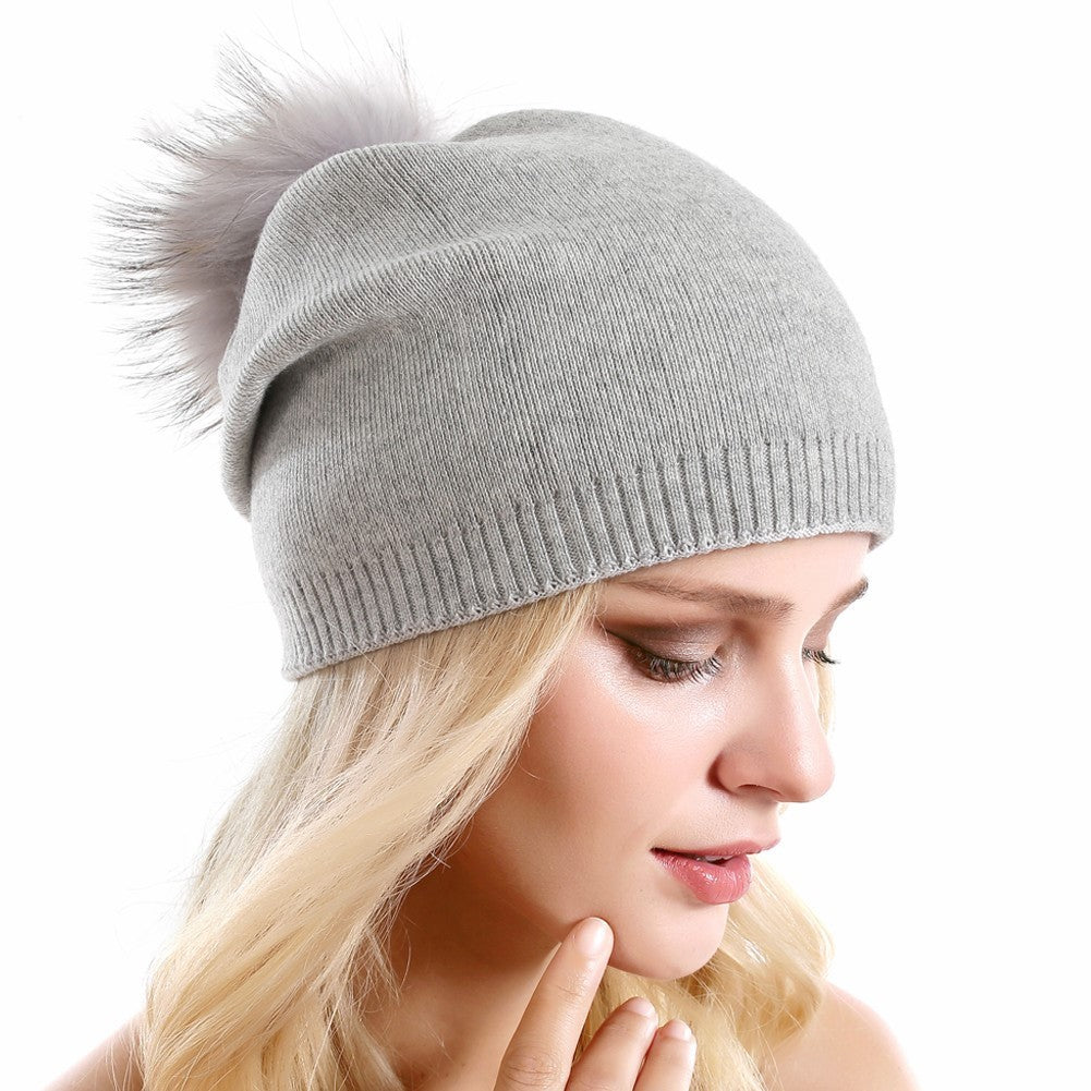 Fur Pompom Hats 1063359268750