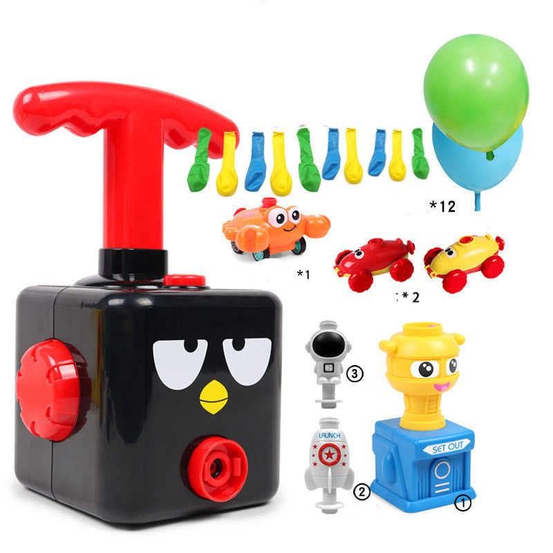 Power Balloon Launch Tower Toy Puzzle  Education Inertia Air Power Balloon Car Science Experimen Toy For Children Gift 106540