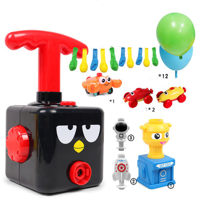 Power Balloon Launch Tower Toy Puzzle  Education Inertia Air Power Balloon Car Science Experimen Toy For Children Gift 106540