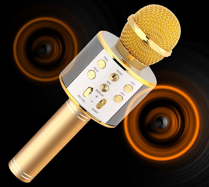 Wireless Microphone Portable Bluetooth Mini Home Ktv For Music Playing Singing Speaker Player 1066329487856