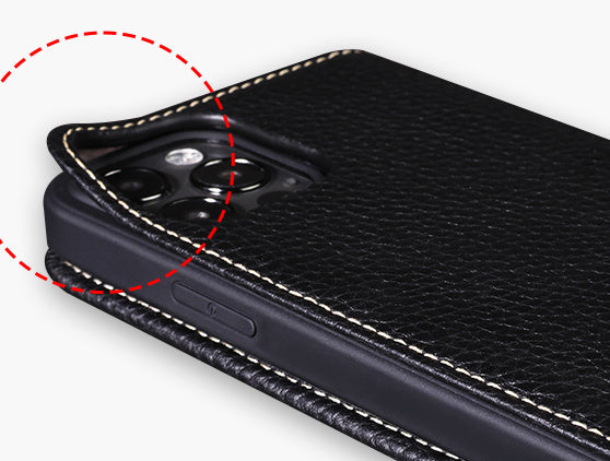 Applicable Leather Case Drop-resistant Flip Cover - 图片 2
