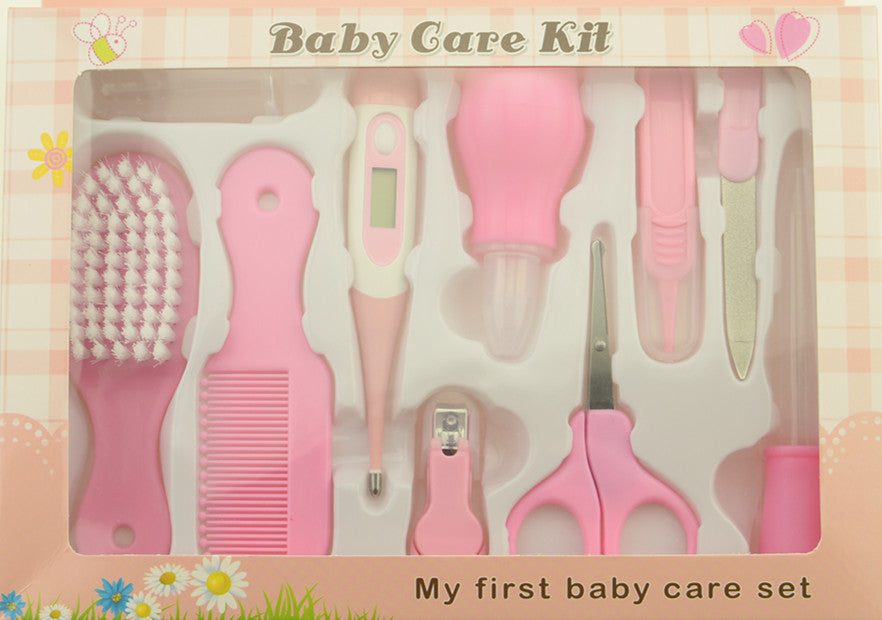 Maternal and Infant Thermometer Feeding Nasal Nasal Care 10 Piece Set Baby Manicure Clamp Nail Clipper Set 10740899864755