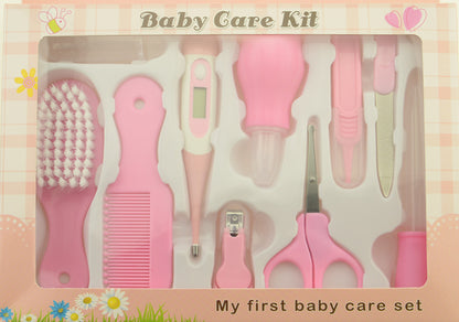 Maternal and Infant Thermometer Feeding Nasal Nasal Care 10 Piece Set Baby Manicure Clamp Nail Clipper Set 10740899864755