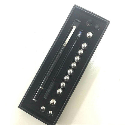 Stress Reducer Relief Toys Gift Box funny black golden kits Fidget magnetic polar pen with stylus ball pen - 图片 15