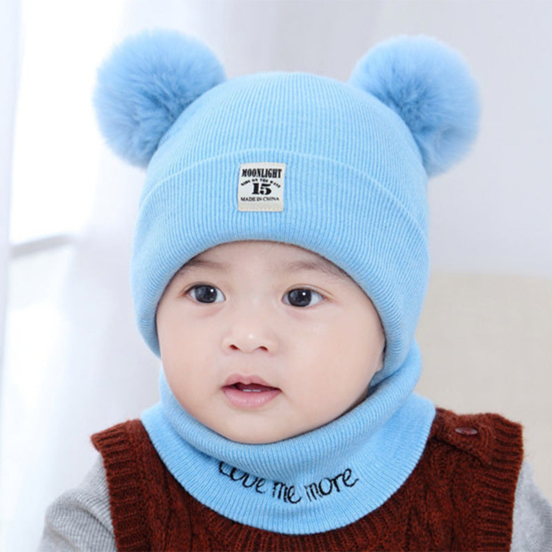 Children's wool hat in autumn and winter 1079188396681