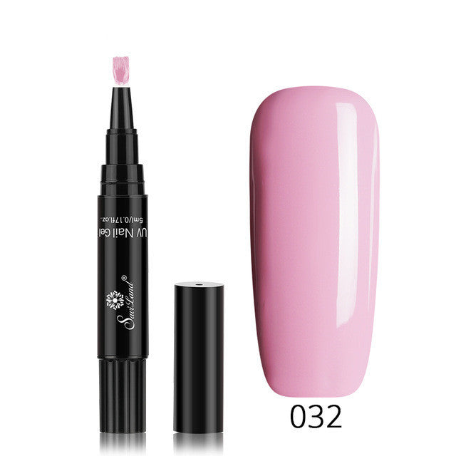 3 In 1 Gel Nail Varnish Pen Glitter One Step Nail Art Gel Polish Hybrid - HD Wireless Product #18