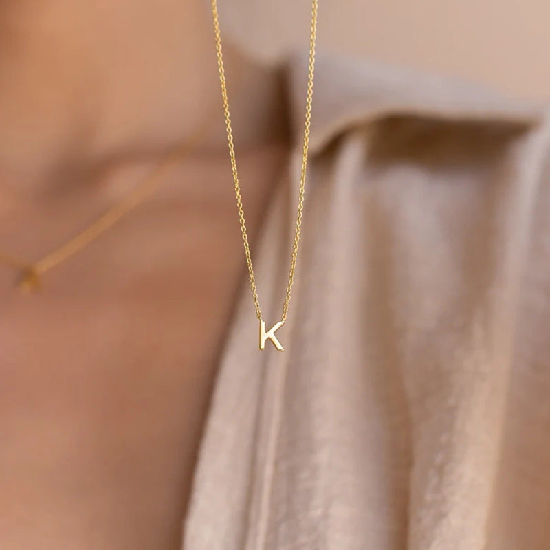 Fashion Wild 26 Letters Niche Personalized Clavicle Chain Necklace 107bfa9f 74fb 459c b546 1f7c505526d8