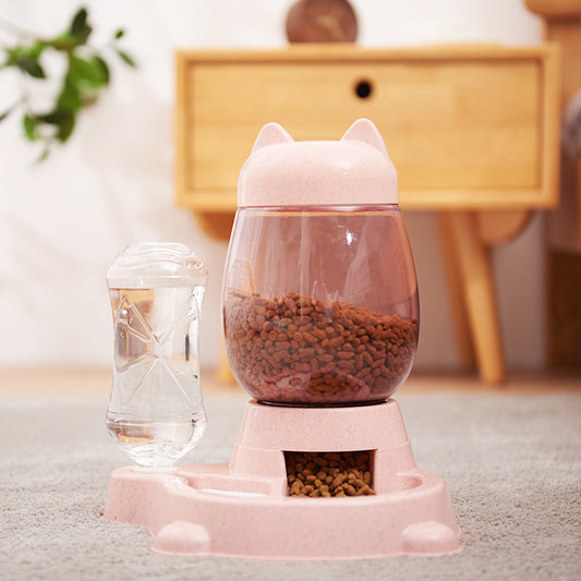Automatic pet feeder drinking fountain 1080417561336
