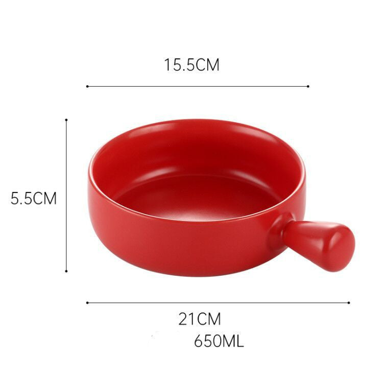 Special ceramic plate for oven with handle 1081906447610