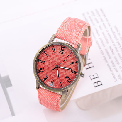 Women's Casual Denim Belt Quartz Watch 10848807137 844279071