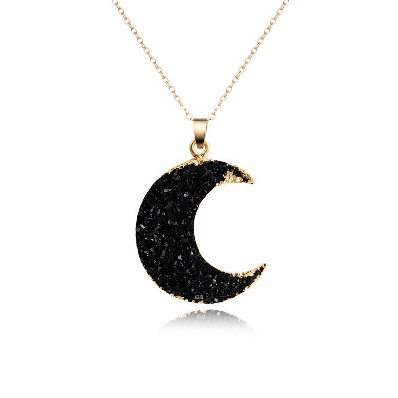 Moon Necklace Sweater Chain Pendant Foreign Trade Necklace 1085721e c3df 47a1 bb24 61144958e1ec