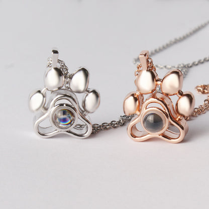Projection cat paw necklace 1087614794307