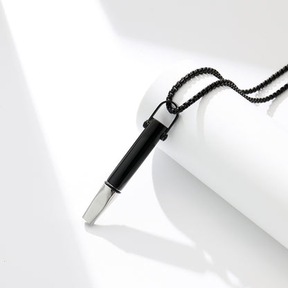 Breathing Resistance Whistle Necklace Round Tube Built-in Cotton Core 108b02cf 887f 429f b42c 750f656b4644