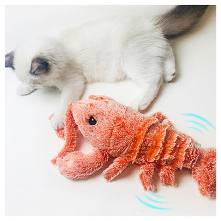 Electric USB Charging Pet Cat Molar Plush Toy 1090535250202