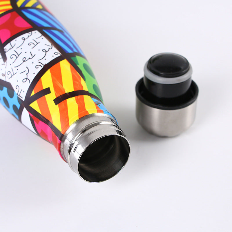 Vacuum Stainless Steel Cola Bottle Heat Preservation Portable Sports Water Cup 1090562438426