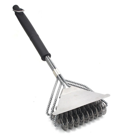 Barbecue Grill BBQ Brush Clean Tool Stainless Steel Wire Bristles Non-stick Cleaning Brushes 1090578967073