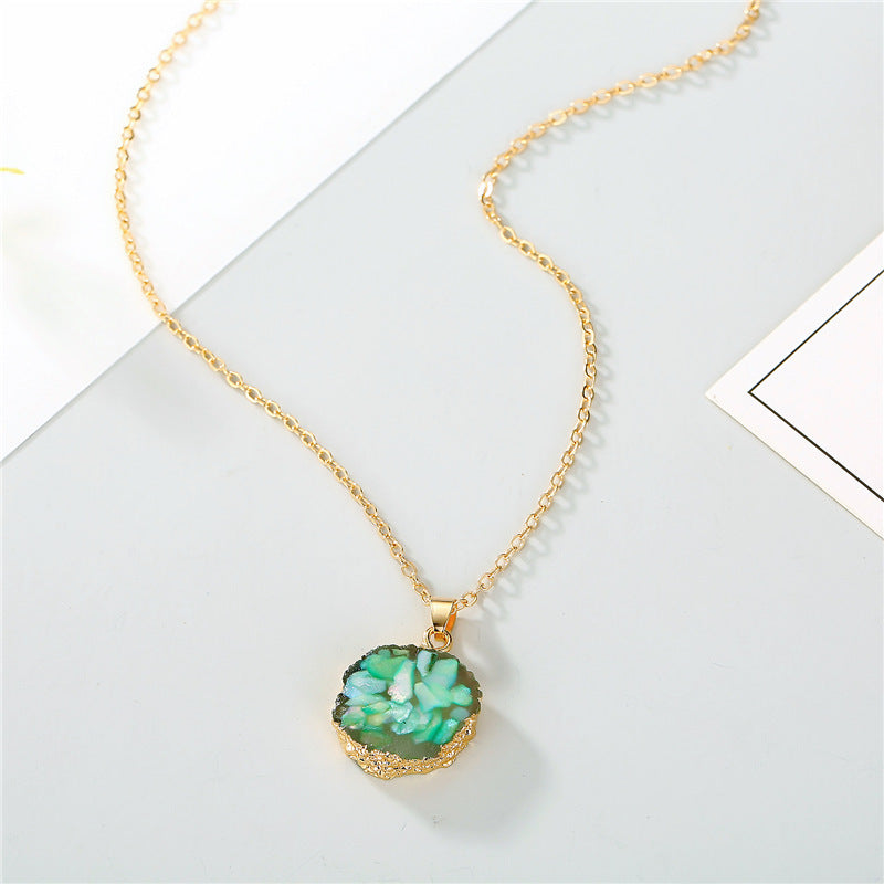 Sunflower resin necklace 1092067619260