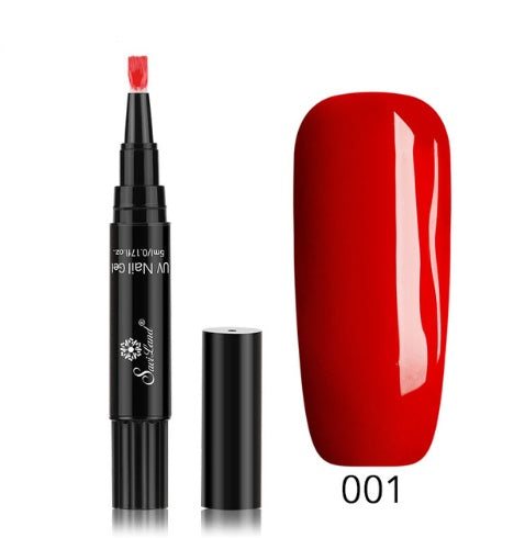 3 In 1 Gel Nail Varnish Pen Glitter One Step Nail Art Gel Polish Hybrid - HD Wireless Product #22