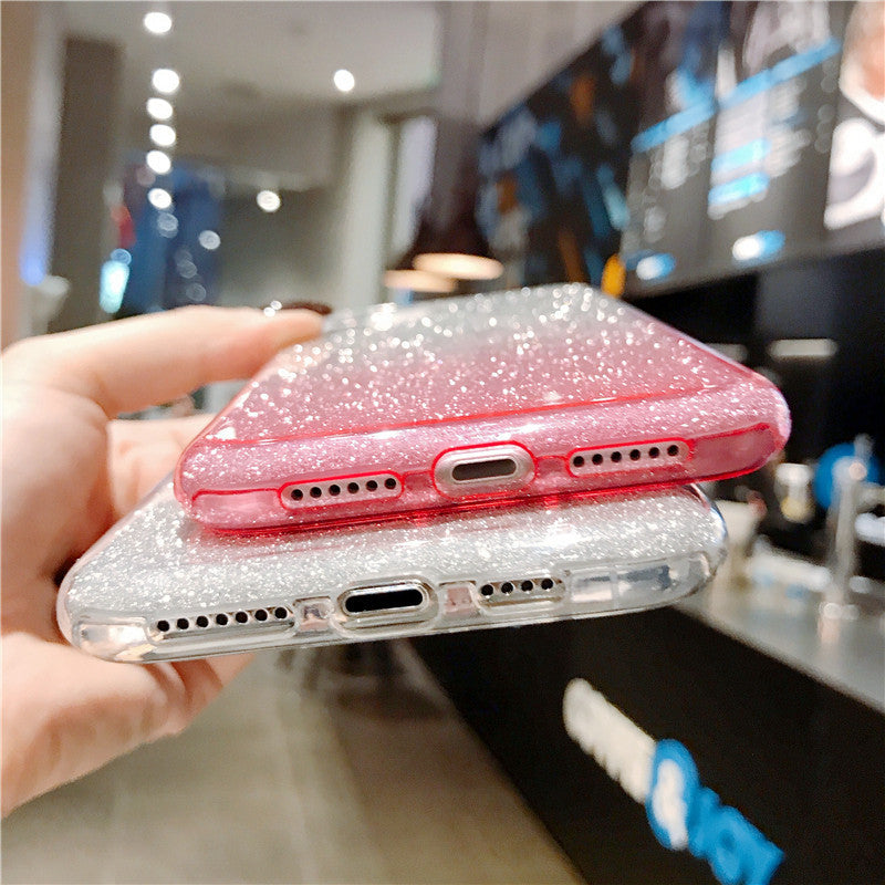 Compatible with Apple, Glitter Bling Silicone Case for iPhone 1097209469604