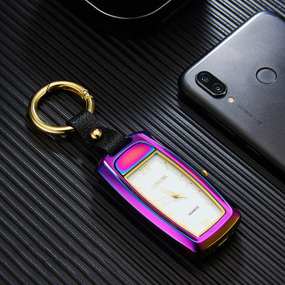HF20 Multifunction Clock and Watch Keychain Lighter with Light 1099537397250