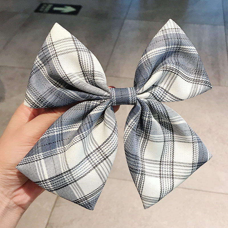 Girl's Plaid Bow Hairpin 109a5291 ccdd 409f b147 6c22366d5cf6