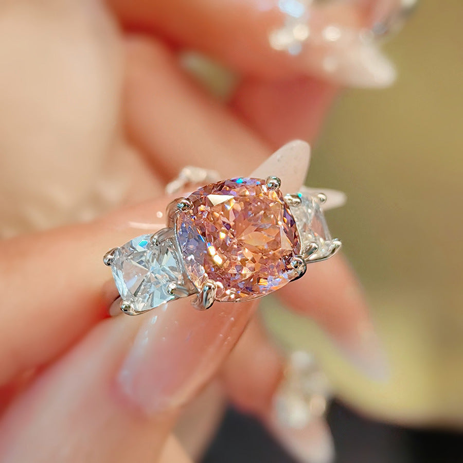 High Carbon Diamond Ice Flower Cut All-match Necklace 109bacf6 2c70 4d7c 8d3f 543aa0033add