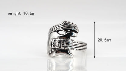 Retro Punk Titanium Steel Ring Men's Personality Wide Ring 10a2b04b 9481 477e 8897 70a409306a42