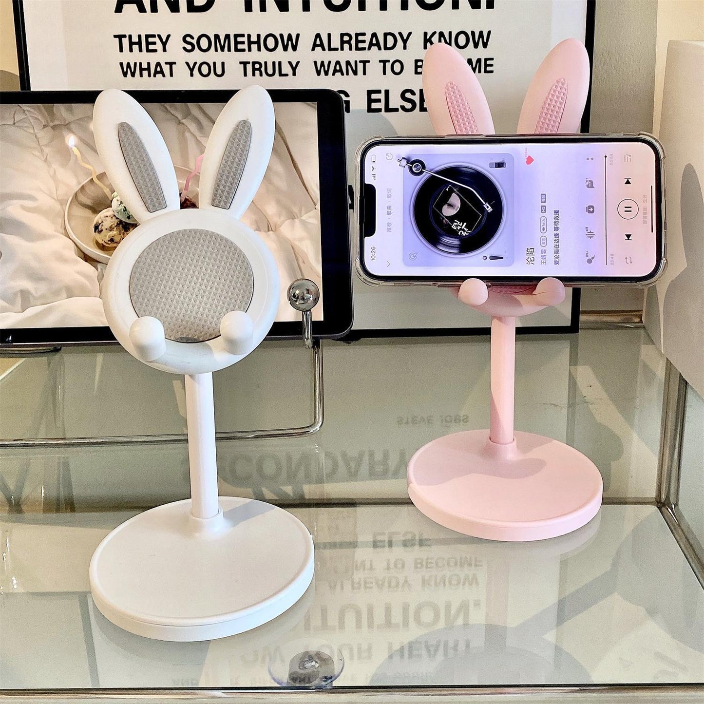 Rabbit Mobile Phone Bracket Desktop Adjustable Adjustable Multifunctional Portable - 图片 1