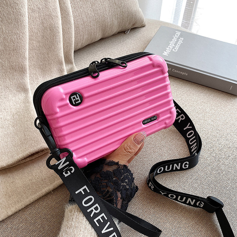 Women's Fashion Mini Luggage Shape Shoulder Crossbody Bag 10f55c6f ee08 42f2 b036 3698646c88d6