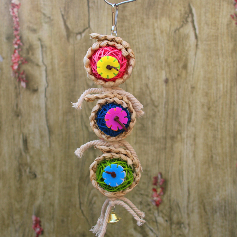 Parrot Supplies Pet Bird Toy Bite Toy Ran Vine Bal Twist String 10fd4c48 1f4d 42ba b937 d35da2e729c2