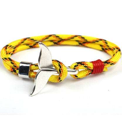 Anchor whale tail umbrella rope handmade couple bracelet 11005735083035