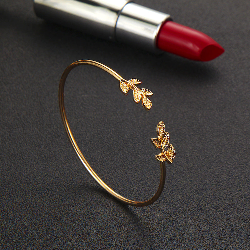 Tocona  T Fashion Bohemia Leaf Knot Hand Cuff Link Chain Charm Bracelet Bangle For Women Gold Bracelets Femme Jewelry 6115 11