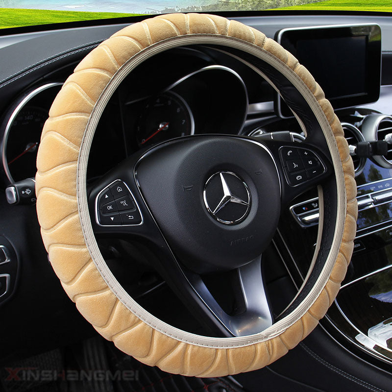 Car plush steering wheel cover 11025355189761