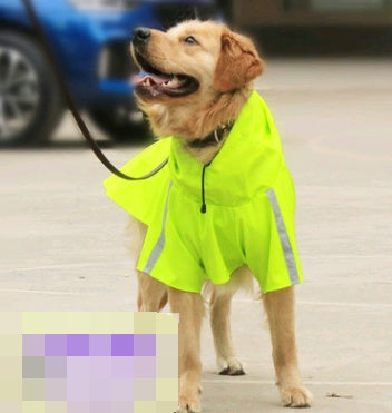 Spring and summer new dog raincoat waterproof cape dog reflective raincoat large dog raincoat 11058565956936