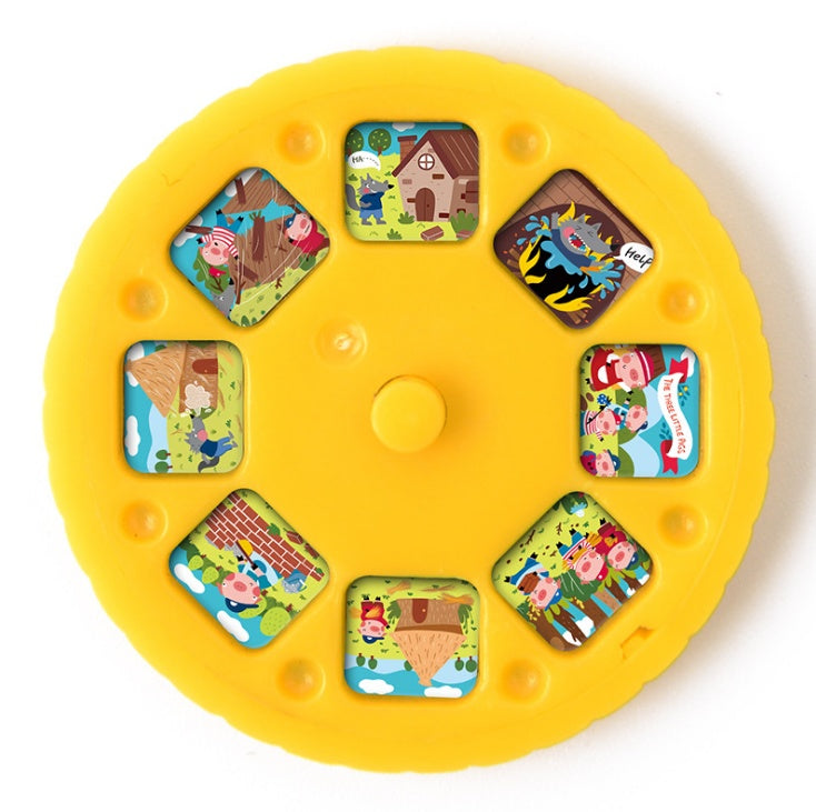 Cartoon Storybook Cards LED Projection Flashlight Interactive Toy Kids Gift 1106041158559