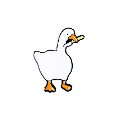 Untitled Goose Game Fun Game Big Goose Brooch 1106652284620
