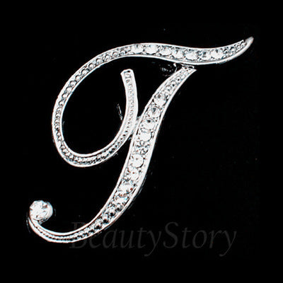 English letter brooch with diamonds 1107045099533