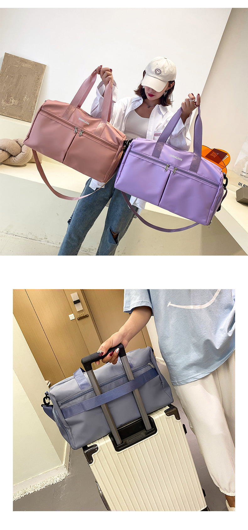 Travel Bag Women's Large Capacity Sports Fitness Portable Yoga Bag 11092b8b aab9 4cfd ada9 6cf97d7214a7