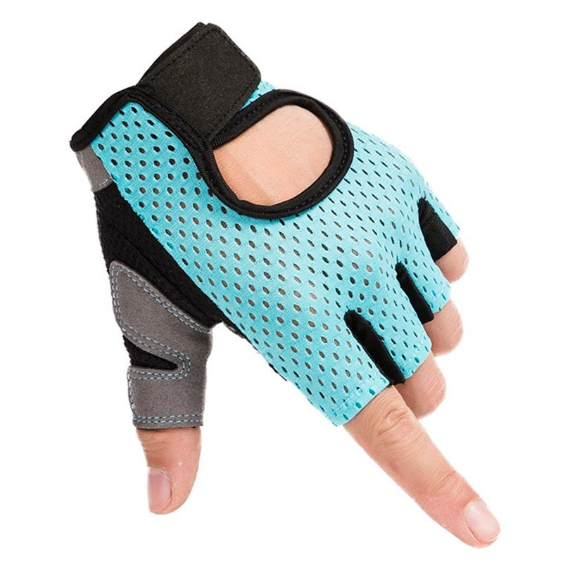 Half finger gloves sports fitness gloves outdoor riding non-slip wear gloves 1109312914329