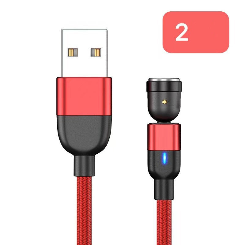 Magnetic Data Cable Threeinone 540-degree Rotation  Charging Cable Suitable - 图片 6