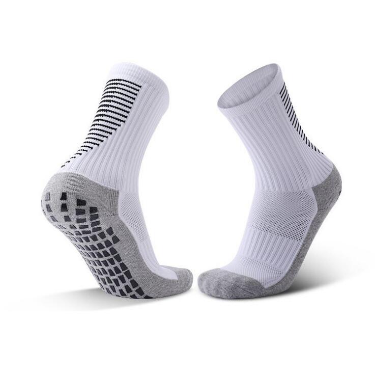 Sports man in striped football socks 1111820542216
