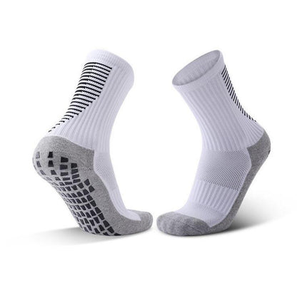 Sports man in striped football socks 1111820542216