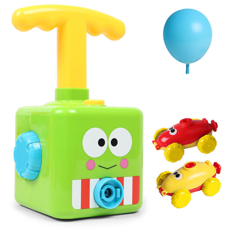 Power Balloon Launch Tower Toy Puzzle  Education Inertia Air Power Balloon Car Science Experimen Toy For Children Gift 111300
