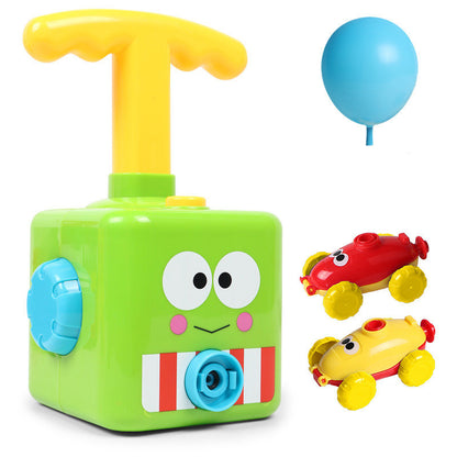 Power Balloon Launch Tower Toy Puzzle  Education Inertia Air Power Balloon Car Science Experimen Toy For Children Gift 111300