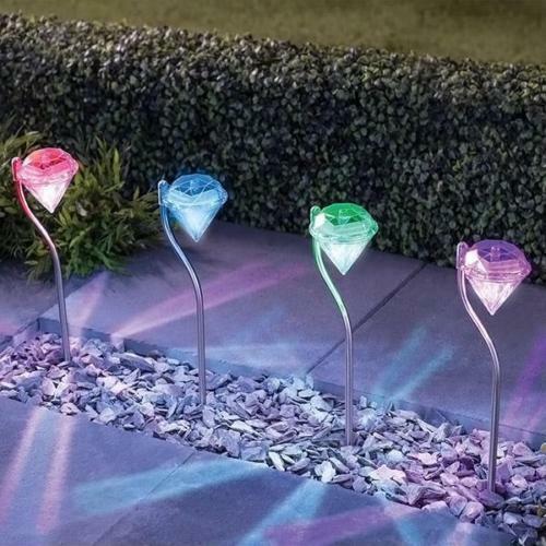 Solar Powered Garden Diamond Light 1116780070656