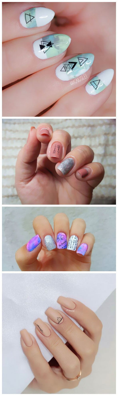 Geometric  DIY Art Nail Polish Stickers 11175964210416