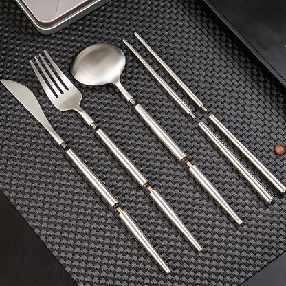 stainless steel portable cutlery set 11195248254083