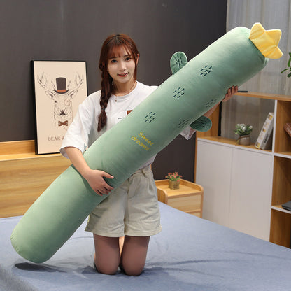 Cactus Strawberry Carrot Fruit Long Pillow 1125700690932